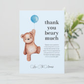 我々は男の子の赤ちゃんシャワーサンキューカードを待つ サンキューカード (スタンド正面)