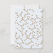 我々は男の子の赤ちゃんシャワーサンキューカードを待つ 招待状 (裏面)