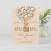 我々は男の子の赤ちゃんシャワー招待状を待つスペインのことができる。 招待状 (スタンド正面)