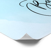 我々は男の子の赤ちゃんシャワー歓迎を待つことができる ポスター (角)