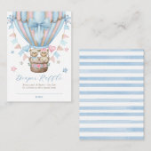 我々は男児ツインズおむつラッフルを心待ちできる エンクロージャーカード (正面/裏面)