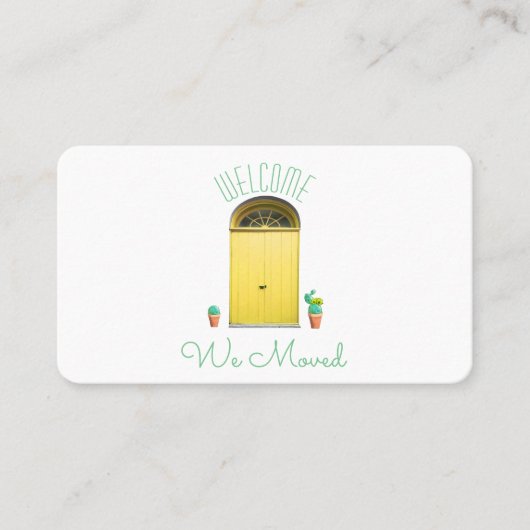 我々は発表の南西イエロードアサボテンを移動 名刺 (正面)