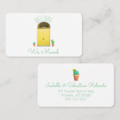 我々は発表の南西イエロードアサボテンを移動 名刺 (正面/裏面)