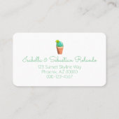 我々は発表の南西イエロードアサボテンを移動 名刺 (裏面)