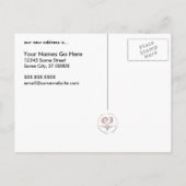 我々は発表を引き起こした 案内ポストカード (裏面)