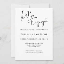 我々は白黒婚約した婚約パーティ 招待状