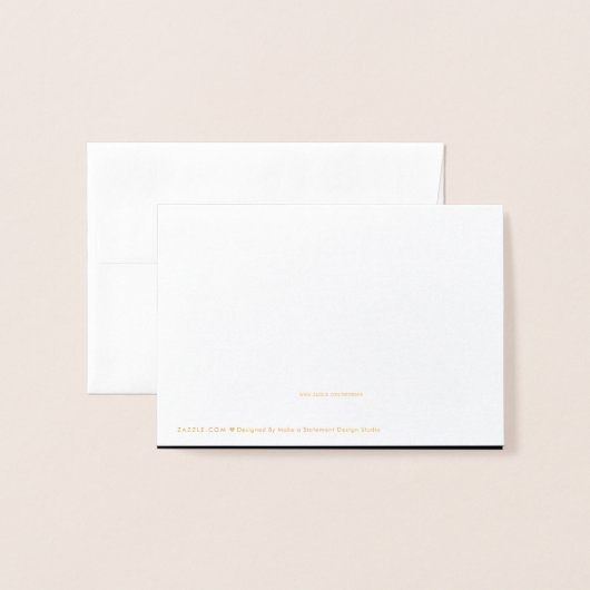 我々は白黒金ゴールドの動きの発表を移動 箔カード (裏面封筒付き)