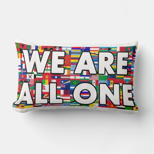 我々は皆一つだ ランバークッション (正面)