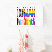 我々は皆人間だ 横断幕 (インサイチュ)