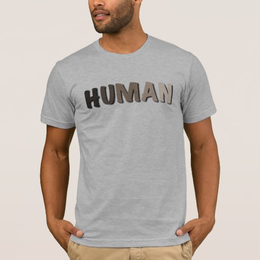 我々は皆人間だ Tシャツ (正面)