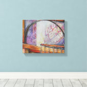 我々は皆同じ光飛んでいるをのまわりに持っている。 キャンバスプリント (インサイチュ (ウッドフロア))