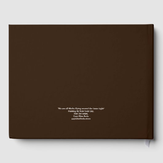 我々は皆同じ光飛んでいるをのまわりに持っている ゲストブック (裏面)