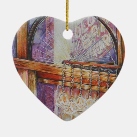 我々は皆同じ光飛んでいるをのまわりに持っている。 セラミックオーナメント (裏面)