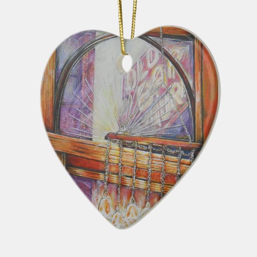 我々は皆同じ光飛んでいるをのまわりに持っている。 セラミックオーナメント (左)