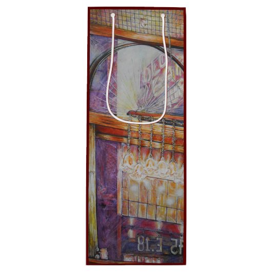 我々は皆同じ光飛んでいるをのまわりに持っている。 ワインギフトバッグ (正面)