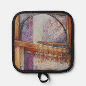 我々は皆同じ光飛んでいるをのまわりに持っている 鍋敷き (正面)