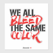 我々は皆同じ色を抜く シール (シート)