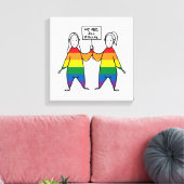 我々は皆平等だ キャンバスプリント (インサイチュ (リビング))