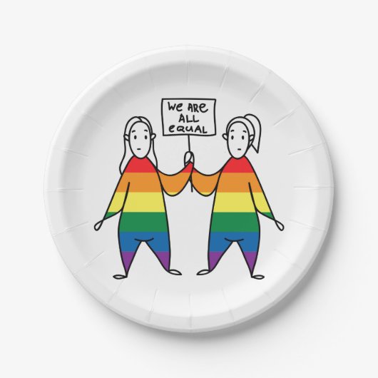 我々は皆平等だ ペーパープレート (正面)