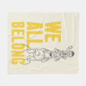 我々は皆所属している フリースブランケット (正面(横))