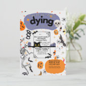 我々は皆、パーティーに死にかけている | ハロウィーンの衣装 招待状 (スタンド正面)
