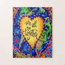 「我々は皆、一緒にいる」インスピレーション ジグソーパズル