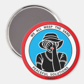 我々は皆、同じ1 Red_3"磁石を泣く マグネット (正面/裏面)