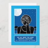 我々は皆、同じ2_Flatカードを5x7で泣いている 案内状 (正面/裏面)