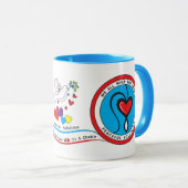 我々は皆、同じ3赤で泣いている マグカップ (正面右)