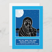 我々は皆、同じ3_Flatカードを5x7で泣いている 案内状 (正面/裏面)