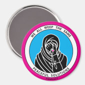 我々は皆、同じ3 Pink_3"磁石を泣く マグネット (正面/裏面)