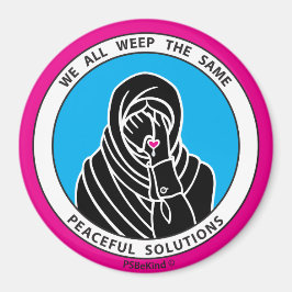 我々は皆、同じ3 Pink_3"磁石を泣く マグネット