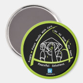 我々は皆、同じ4_3インチのラウンドマグネットを泣く マグネット (正面/裏面)