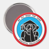 我々は皆、同じ4 Red_3"磁石を泣く マグネット (正面/裏面)