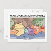 我々は皆、地質マップ(Geology Map)という断層的な世界に住んでいる ポストカード (正面/裏面)