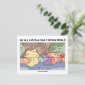 我々は皆、地質マップ(Geology Map)という断層的な世界に住んでいる ポストカード (スタンド正面)