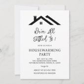 我々は皆、新しい引っ越し祝いパーティーパーティー移動で解決 招待状 (正面)