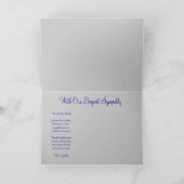 我々は皆、最も深い悔やみや弔慰で進む カード (内部)