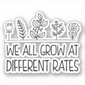 我々は皆、特別教育違うの割合で成長する シール (正面)