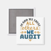 我々は監査人を信頼していおもしろいる マグネット (正面/裏面)