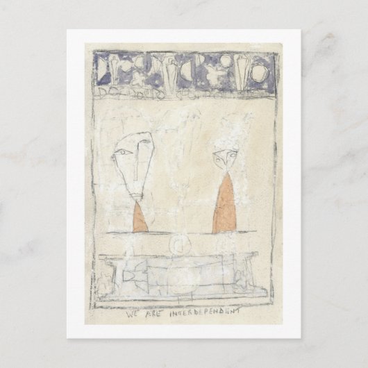 我々は相互依存している ポストカード (正面)