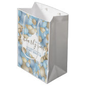 我々は真摯にメッセージカードを待つ ミディアムペーパーバッグ (正面アングル)