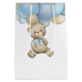 我々は真摯にメッセージカードを待つ ミディアムペーパーバッグ (裏面)