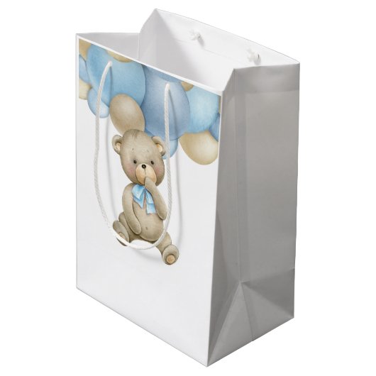 我々は真摯にメッセージカードを待つ ミディアムペーパーバッグ (裏面アングル)