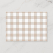 我々は真摯に待つことができるテディベアおむつラッフル エンクロージャーカード (裏面)