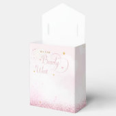 我々は真摯に待つことができるテディベアガールベイビーシャワー フェイバーボックス (オープン)