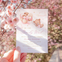 我々は真摯に待つことができるテディベアガールベイビーシャワー