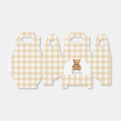 我々は真摯に待つことができるテディベア赤ちゃんシャワー フェイバーボックス (折り畳みなし)