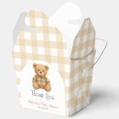 我々は真摯に待つことができるテディベア赤ちゃんシャワー フェイバーボックス (見開き)