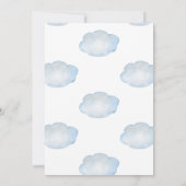 我々は真摯に待つことができるテディベア赤ちゃんシャワー 招待状 (裏面)